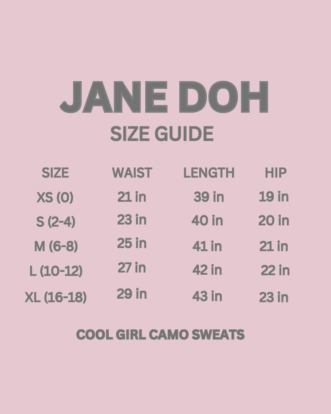 Cool girl camo WIDE LEG SWEATS